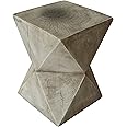 Christopher Knight Home Lux Outdoor Weight Concrete Side Table, Light Gray