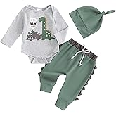 Newborn Infant Baby Boy Outfit Romper Bodysuit Dinosaur Baby Boy Clothes 0 3.6 9 Months Gift Sets