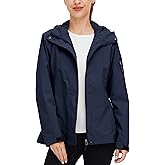 wantdo Women's Lightweight Rain Jacket Waterproof Hooded Raincoats Rain Coat Shell for Hiking