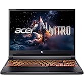 acer Nitro V Gaming Laptop | Intel Core 9 Processor 270H | NVIDIA GeForce RTX 5070 Laptop GPU | 16" WUXGA IPS 180Hz Display | 32GB DDR5 | 1TB Gen 4 SSD | Wi-Fi 6 | Backlit KB | ANV16-72-933F