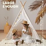 Tiny Land Teepee Tent for Kids with Padded Mat and Lights view 2