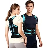 KNXWALT Posture Corrector for Women & Men, Back Brace Straightener with Adjustable Support, Relief for Neck/Shoulder/Back Pain, Scoliosis & Hunchback Correction, Breathable Mesh Design