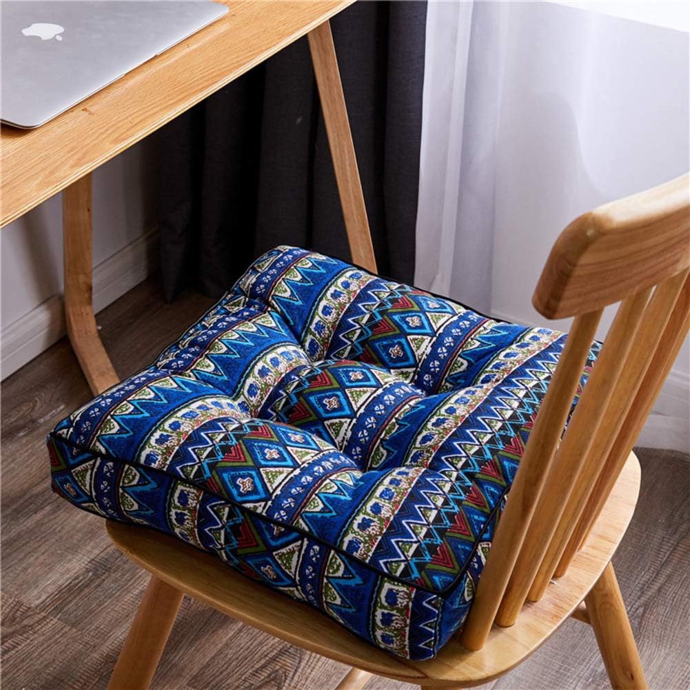 Amazon Com Jrmu Soft Patio Outdoor Indoor Chair Pads Home Decor Thicken Square Tufted Chair Cushion Tatami Window Mat Pillow Seat Cushion For Bedroom Dorm A 50x50cm 19 7x19 7in Home Kitchen