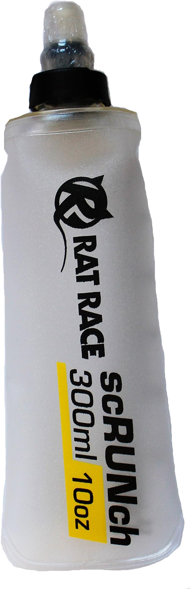 Rat Race Foldable 300ml scRUNch Flask Soft Running Hydration Bottle, Bite Valve BPA free