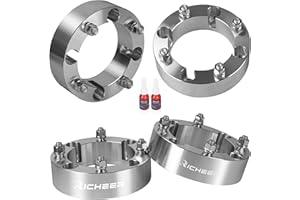 Richeer 4PCS 2 inch 4x156mm ATV Wheel Spacers for Polaris 2014+ RZR XP 1000 2015+ RZR 2013+ Ranger, with 12x1.5 Studs & 131mm