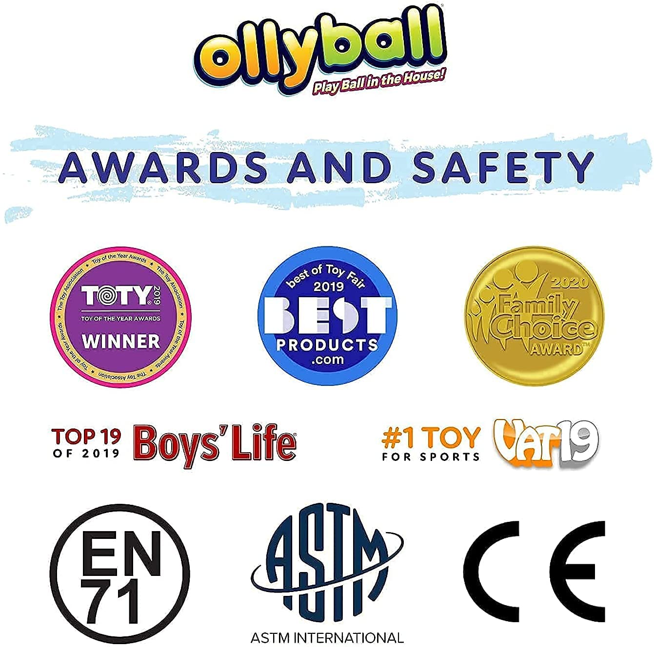 Ollyball - The Ultimate Indoor Play Ball for Kids and Parents Two Pack
