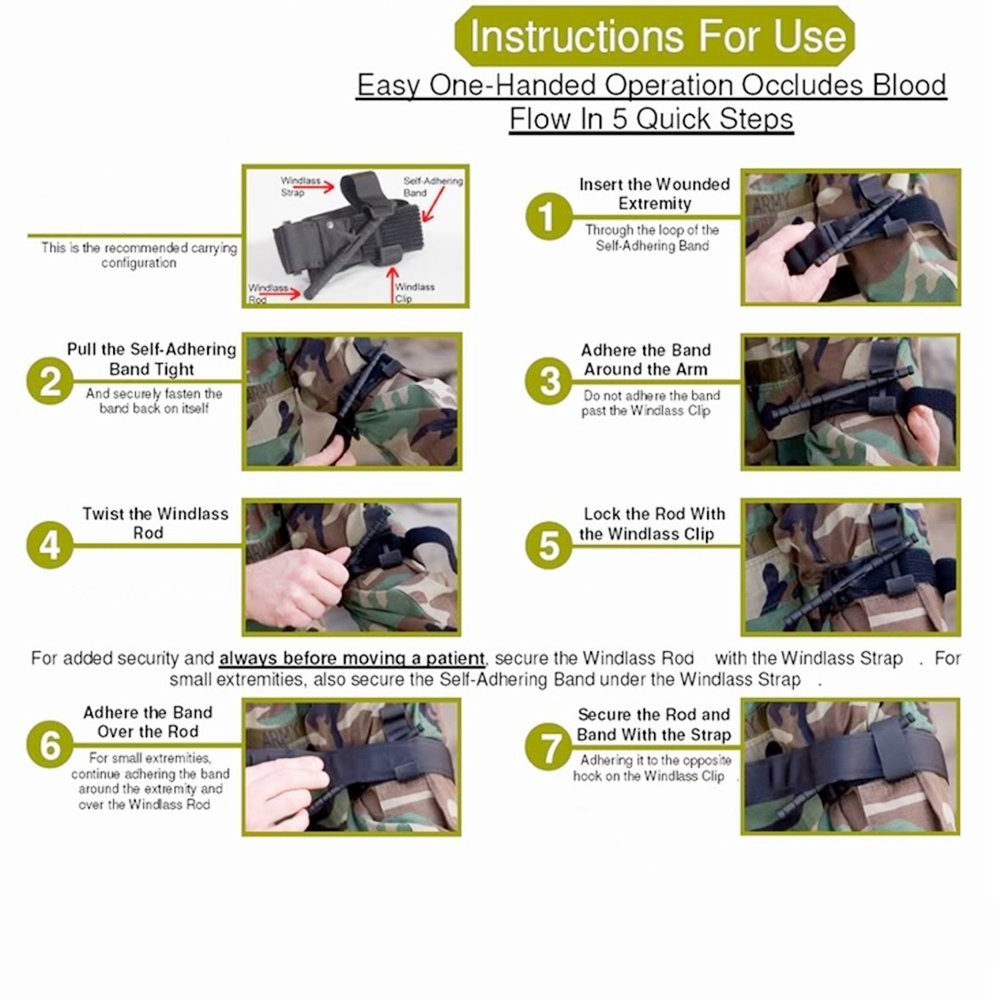 Tourniquet First Aid Kit,CARIHOME Medical Arterial Tourniquet Combat