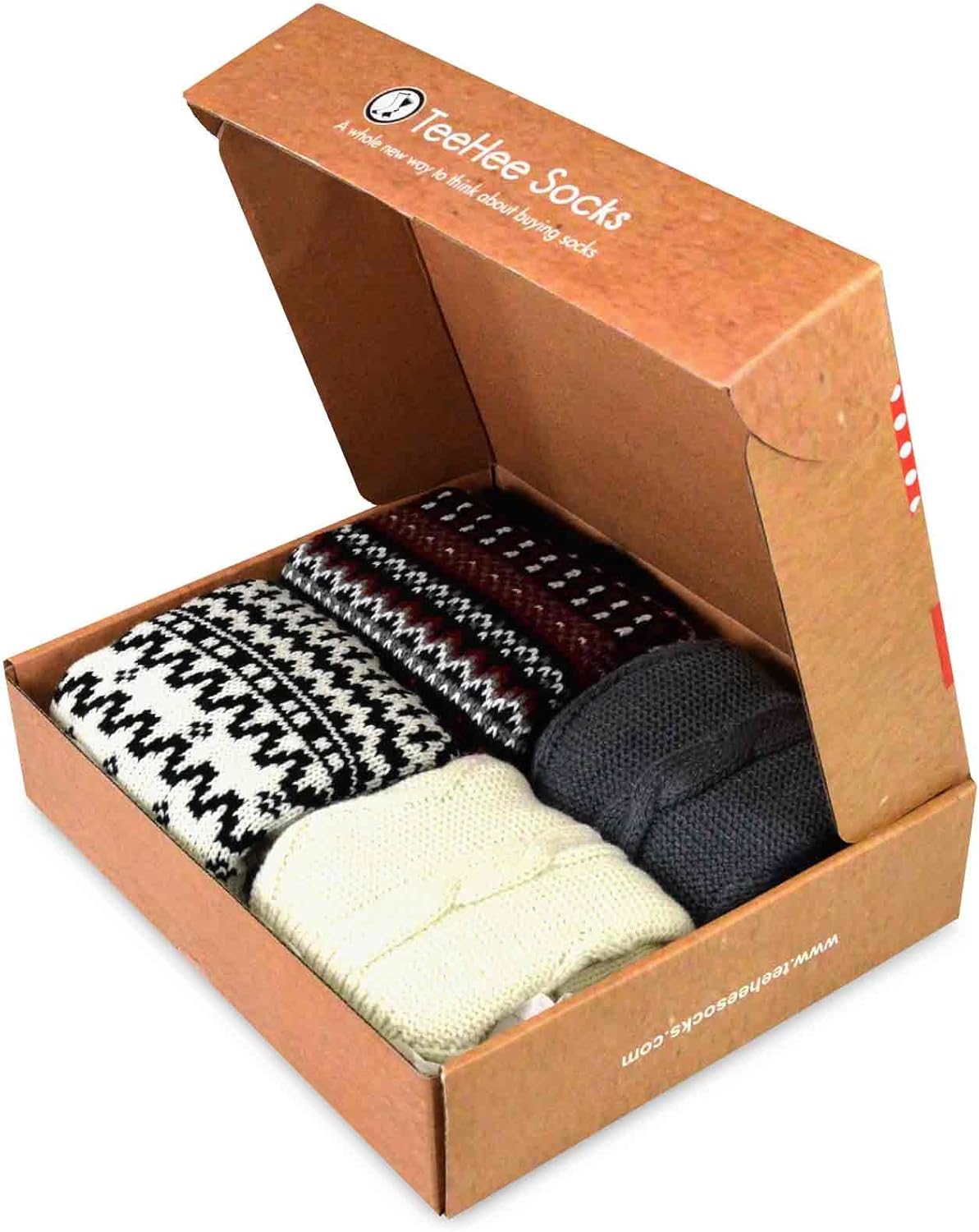 TeeHee Gift Box Women's Fashion Leg Warmers 4-Pack Assorted Colors (Assorted B) at  Women’s Clothing store