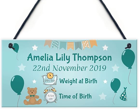personalised new baby gifts uk