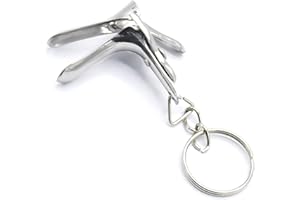 OdontoMed2011 Speculum Keychain Stainless Steel Gift for Doctor & Nurses, Silver