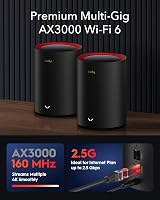 Cudy AX3000 WiFi 6 Mesh System 2.5G WAN Ethernet VPN Wireguard OpenVPN M3000 2 view 2
