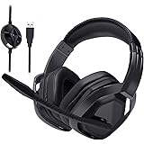 Amazon Basics USB Pro Gaming Headset with Microphone for PC, Black