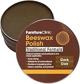 Furniture Clinic Dark Oak Coloured Beeswax Polish 200ml for Wood & Furniture