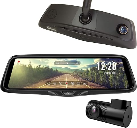 Amazon デジタルインナーミラー 9 66インチ ドライブレコーダー バックビューモニター リアカメラ 前後同時録画 車内設置リアカメラ Mdr C005b ドライブレコーダー本体 車 バイク