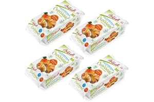 DORA3 Croissant Di Pastasfoglia - Italian Pastry No Added Sugar Apricot - Healthy Snack Box Ideal for Breakfast & Dessert - (300g Each - Pack of 4)