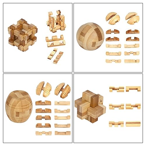 20Pcs Brain Teaser Puzzles,Unlock Interlock IQ Game,3D Puzzle Toy