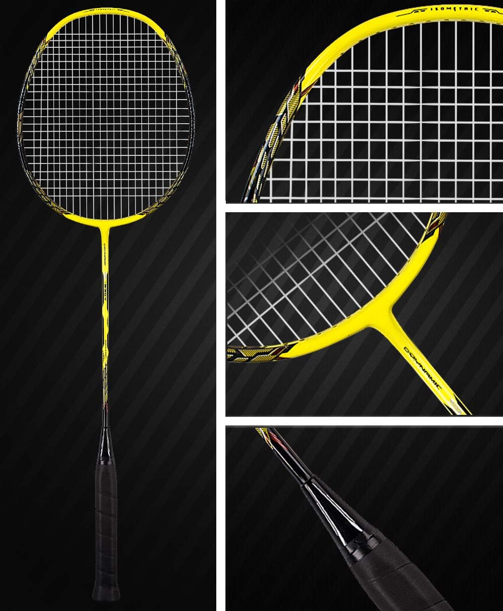 Senston - 2 Player Badminton Racket Set - Including 1 Badminton Bag/2 Rackets/2 Badminton /2 Grip­ : Sports & Outdoors