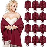 Haysandy Bulk Pashmina Shawls Winter for Wedding Women Scarf Bridesmaid Shawls and Wraps Valentine's Day Party Gift for Guest