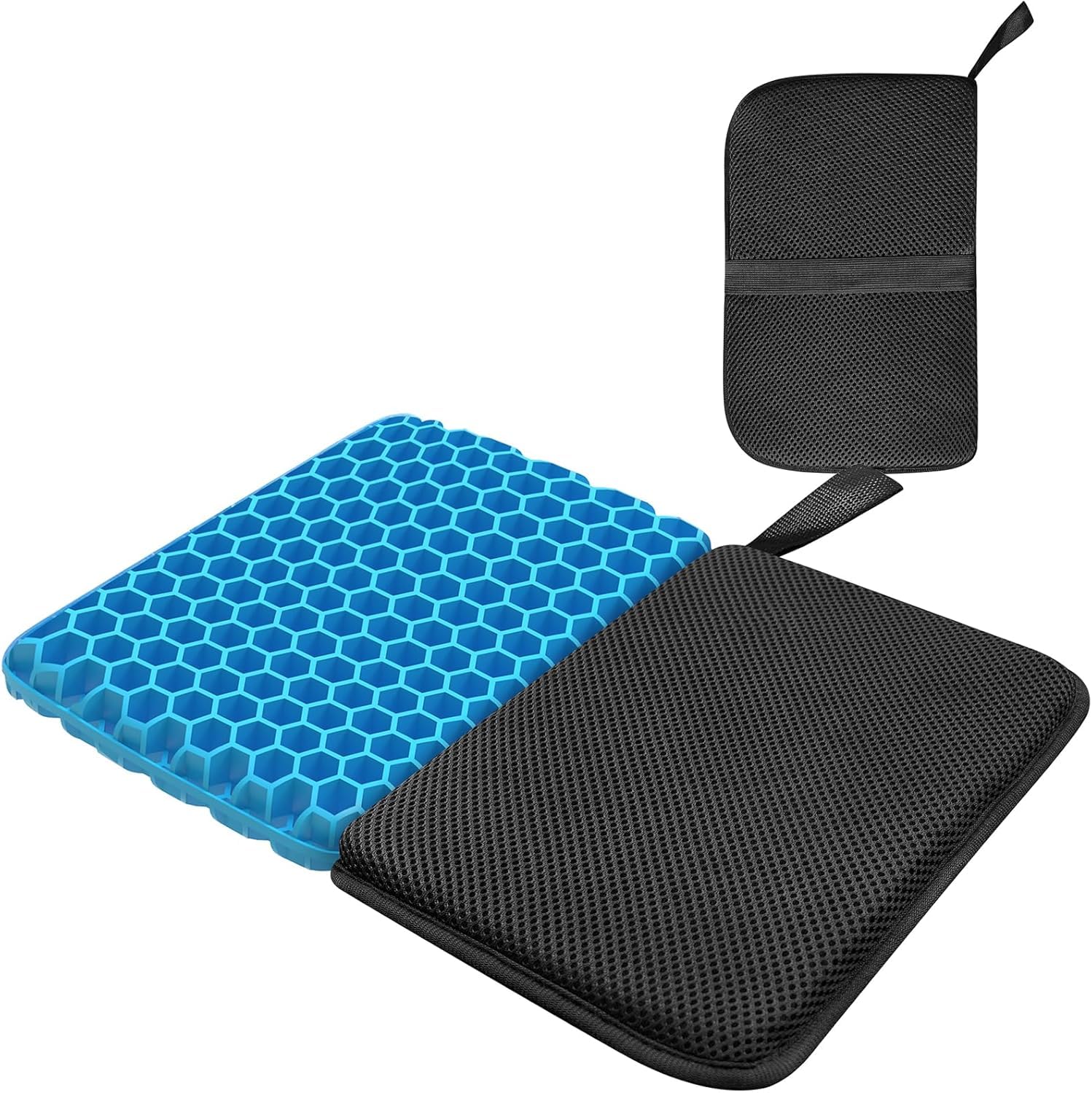 masteymoh Foldable Seat Cushion 1 Inch Thick, Portable Gel Seat Cushion for Pressure Relief, Light Portable seat Cushion for Travel Cushion, Foldable for Easier Storage (1.25-Inch/3.2cm Thick)