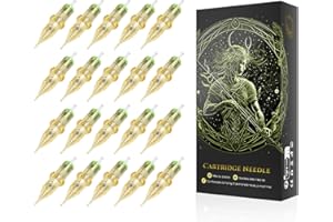 BIOMASER Tattoo Cartridge Needles 7RL Tattoo Cartridges 20PCS Tattoo Needles liners for Tattooing Round Liner Tattoo Needle Cartridge with Membrane for Tattoo Gun Pen Machine Tattoo Supplies（1207RL)