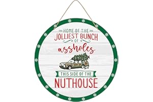 ARSEMICA National Lampoon's Christmas Vacation Decorations, Funny Christmas Welcome Sign Front Door Decor, Farhouse Christmas Wooden Hanging Sign Wall Decor, Griswold Christmas Vacation Merchandise Gifts