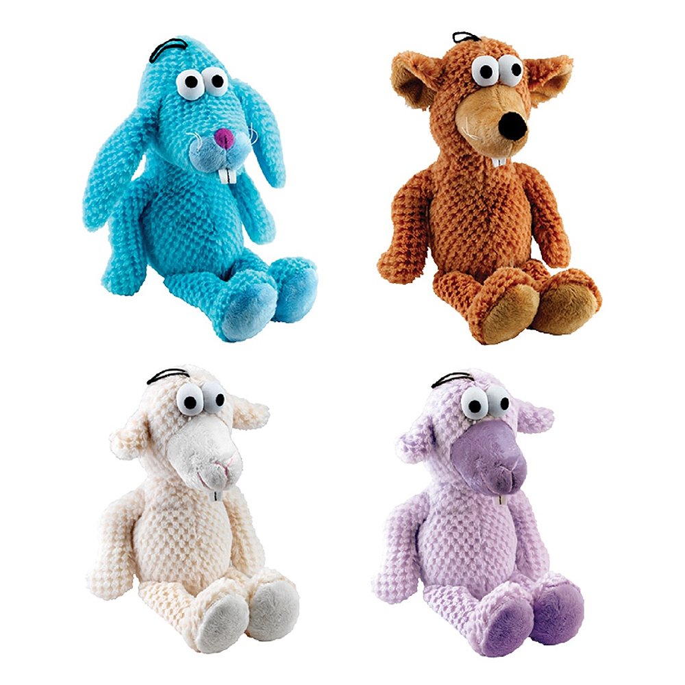 Gor Pets Hugs Soft Plush Squeaky Toy for Dogs Goofy Family 38 cm (Colors May Vary)