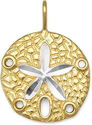 14K Gold//Rhodium Plated Sterling Silver Two Tone Double-Sided Tree of Life Pendant Hangs 22.2mm 25 1.1mm Floating CZs