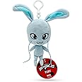 Miraculous Ladybug - Kwami Lifesize Fluff, 5-inch Rabbit Plush Clip-on Toys for Kids, Super Soft Collectible Stuffed Toy with Glitter Stitch Eyes and Color Matching Backpack Keychain (Wyncor)