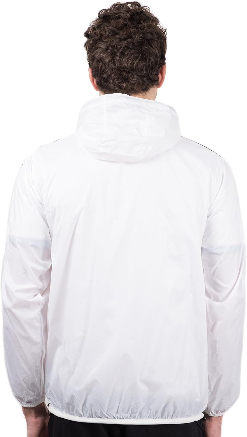 Ultra Game NFL Men's Quarter Zip Pullover Hoodie Packable Windbreaker Jacket : Clothing