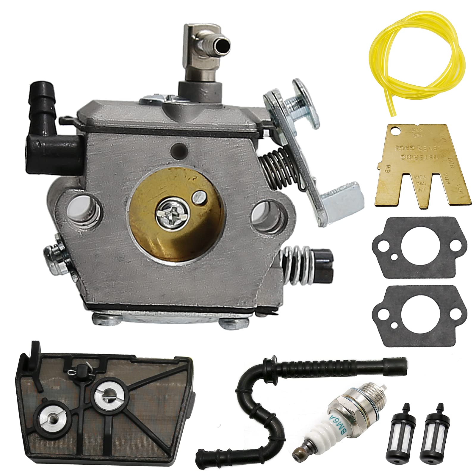 Hoypeyfiy 1118 120 0600 Carburettor for 028 028AV 028 Replacement for Walbro WT-16B Replacement for Tillotson HU-40 with with Gasket Air Filter Fuel Line Filter