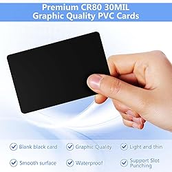 100 Pack - Premium Blank PVC Cards for ID Badge
