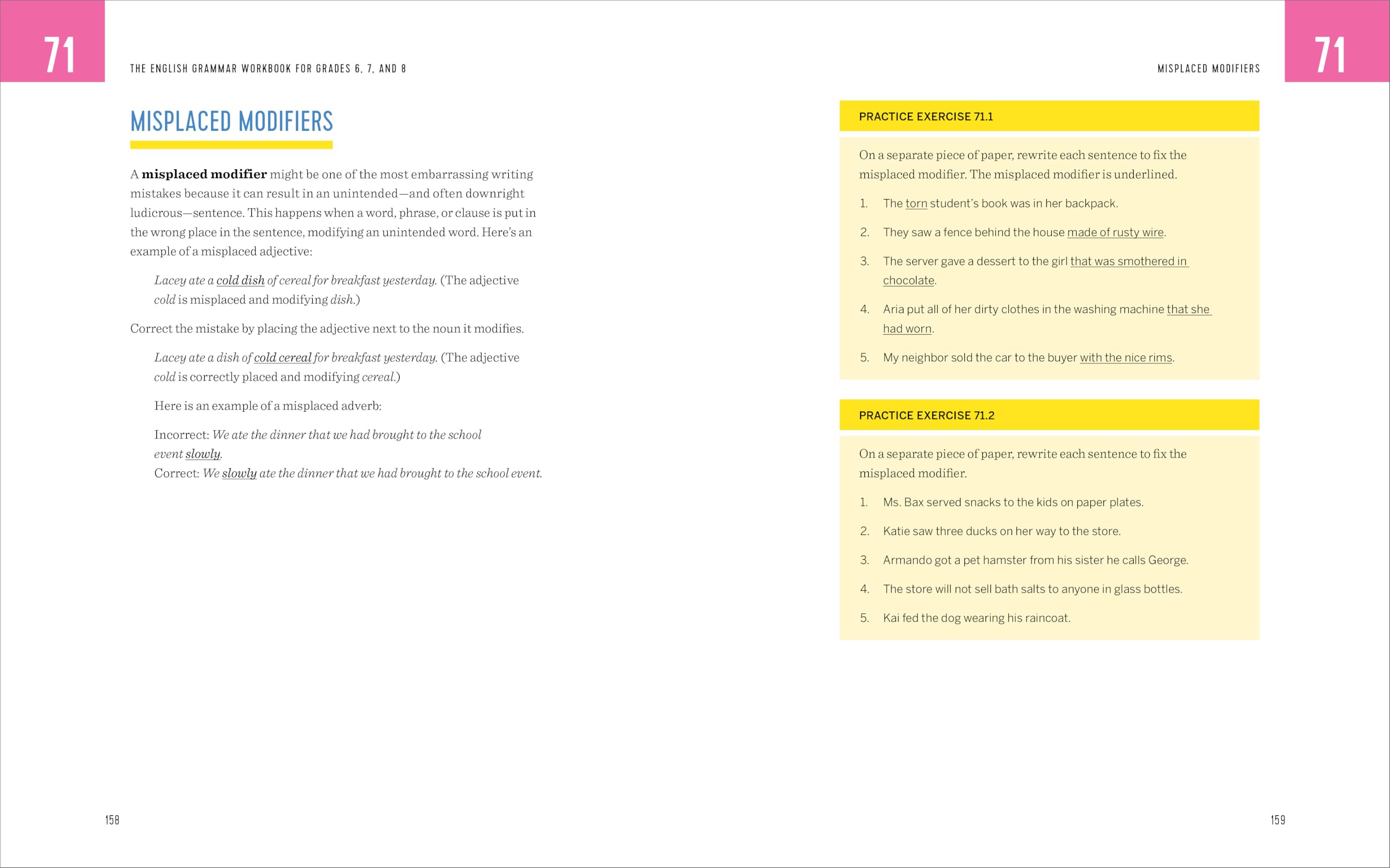 Mua The English Grammar Workbook for Grades 6, 7, and 8: 125+ Simple ...