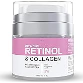 Supplinda - Face Moisturizer Retinol Cream, Day & Night Moisturizing Cream, Collagen & Hyaluronic Acid, Hydrates & Locks in M