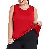 FOREYOND Plus Size Workout Tank Tops for Womens Lightweight Tank Tops Sleeveless Athletic Running Yoga Shirts