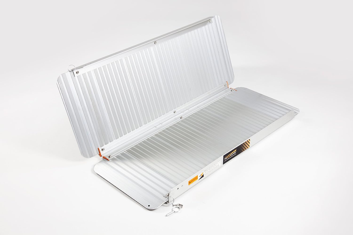The Ramp People Folding Wheelchair Ramp 2ft - 8ft (3ft/91cm) 300kg Capacity, Anti-Slip Surface, Silver, 3' / 91cm