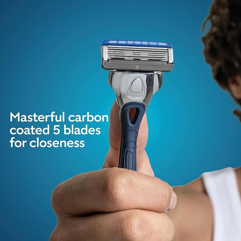 Recargas de navalha Hydro 5 masculinas, embalar 4 unidades