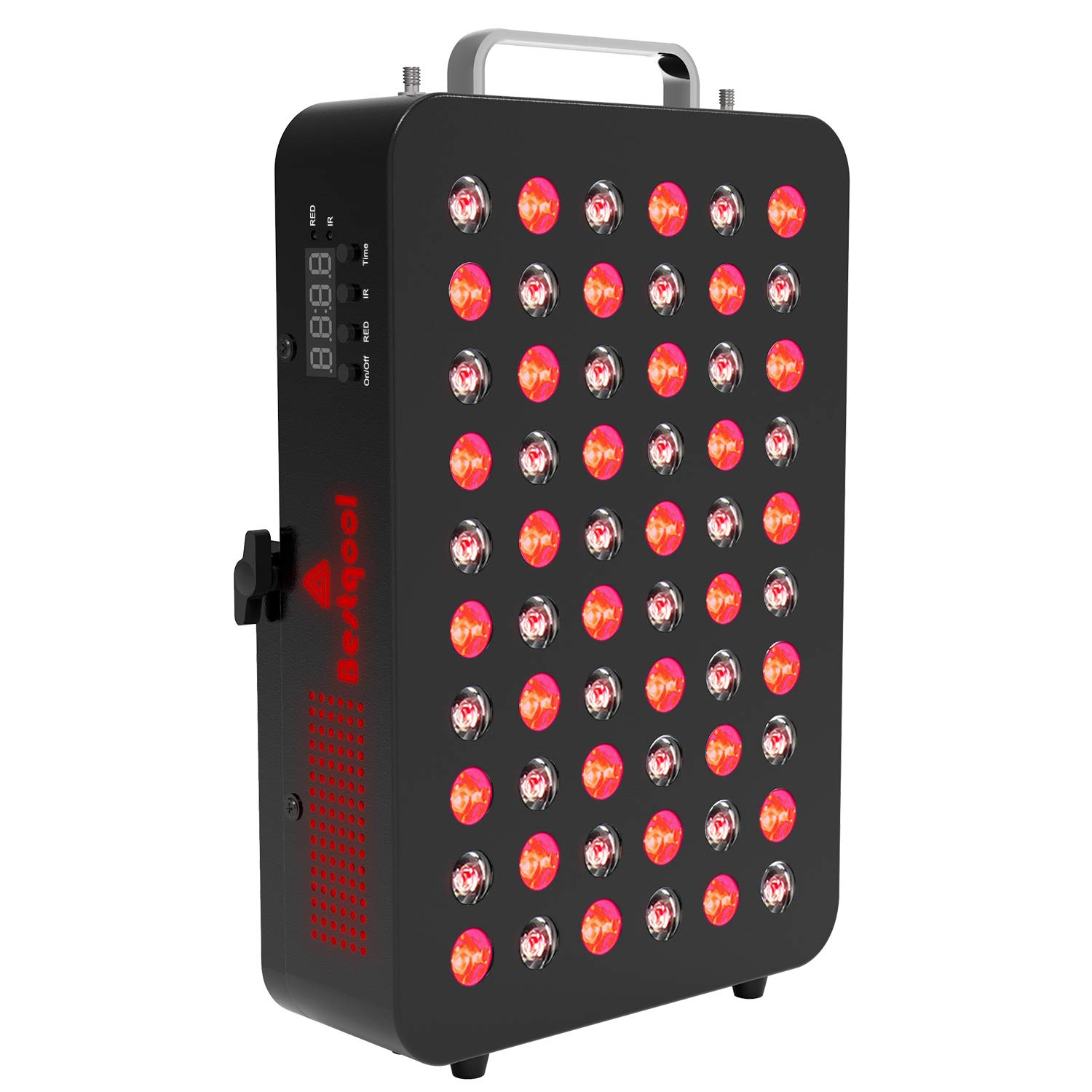 Bestqool Red Light Therapy Device, 660&850nm Near Infrared Light Therapy with Timer, 60 LEDs, Clinical Grade High Power LED Light Therapy Lamp for Anti-Aging, Pain Relief