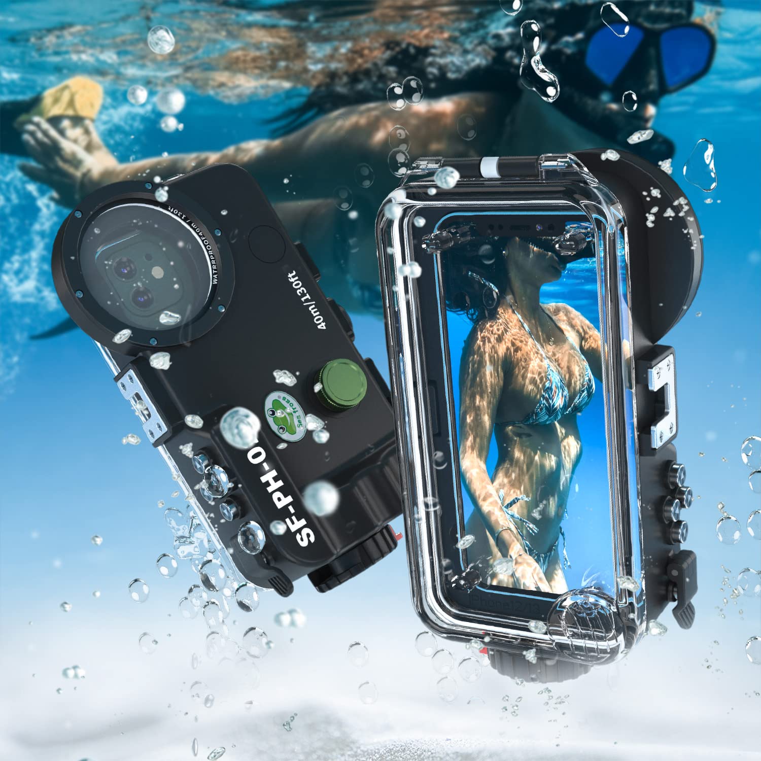 Starbea Underwater phone Case for iPhone 17/16/15/14/13 Pro/Pro Max Waterproof phone housing โ image 1