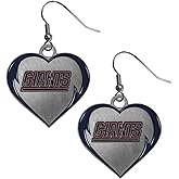 Siskiyou Sports NFL unisex-adult Heart Dangle Earrings