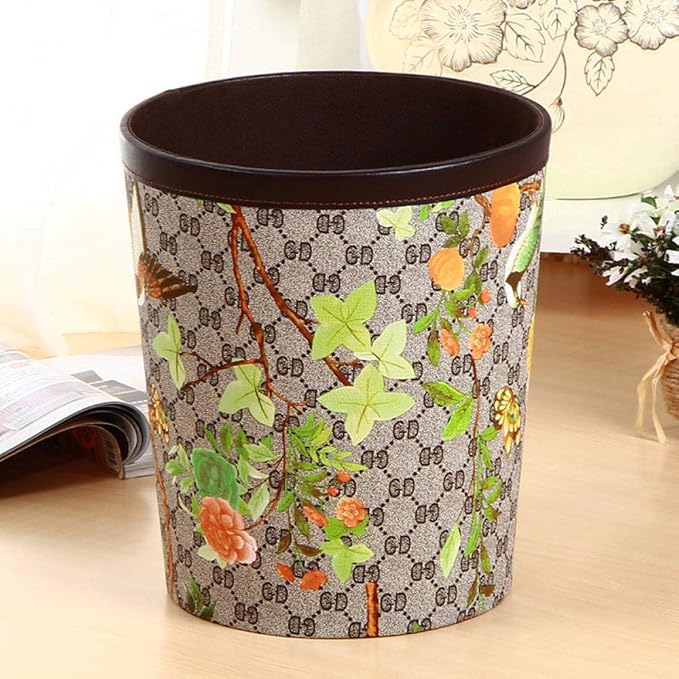 Plástico Y Metal Bote De Basura Suministros De Hotel Cuero Cuero Basura