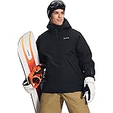 Pioneer Camp Ski Jacket Men Baggy Waterproof Insulated Half Zip Snowboard Snow Coat Shell Jackets Winter Warm Outdoor