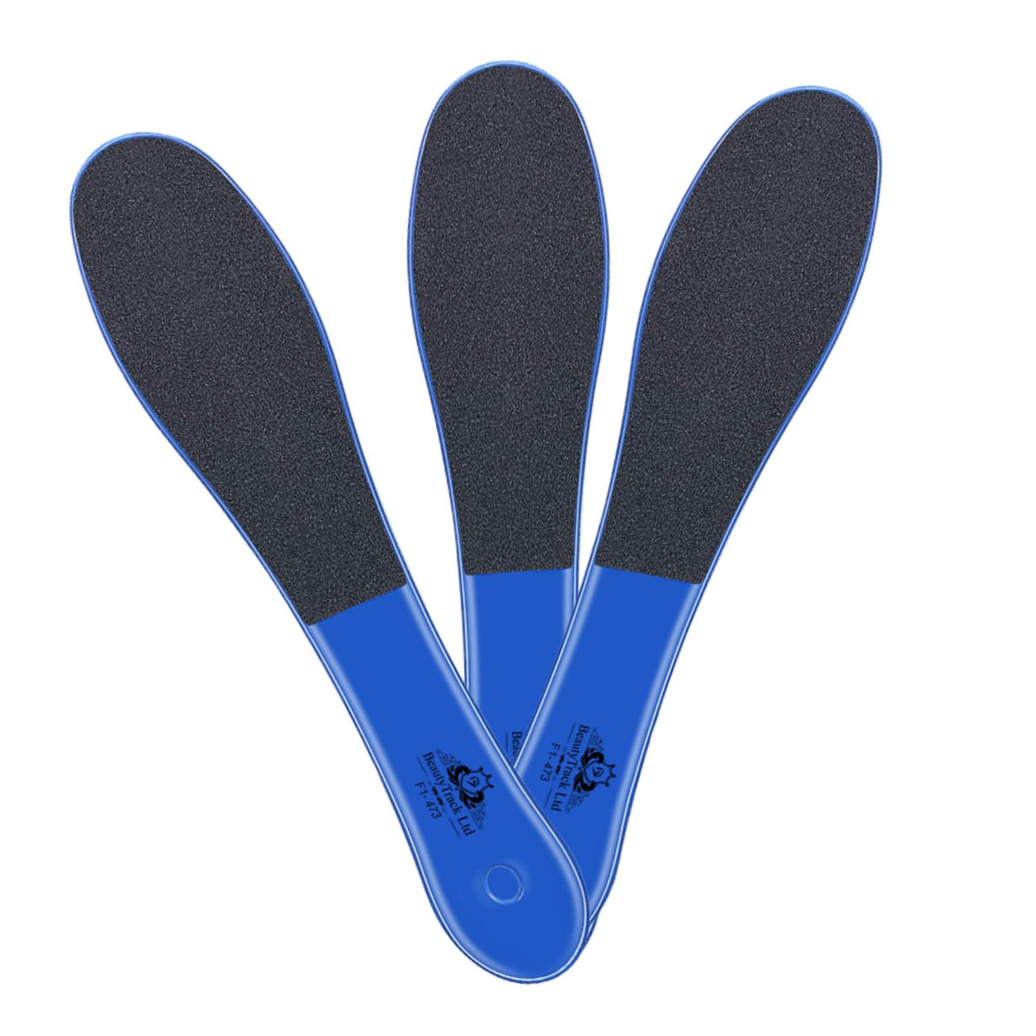 Double-Sided Foot Files Footfiles for Hard Skin Remover Foot Dry Skin Remover Feet Foot Rasp File Dead Skin Remover Foot Scrubber Hard Skin Remover Foot Care for Wet Dry Cracked Feet (Pack of 3 Blue)