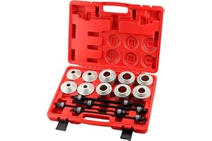 BICOS 28pcs Press and Pull Sleeve Kit Bushing Press kit Bushes Bushing Bearings Seals Removal Installation Tool Bushes Bearings Seals Removal Install Tool Bushing Removal Tool