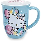 Sanrio Hello Kitty Pastel Rainbow 16oz Wide Rim Ceramic Mug | Coffee Cup for Tea, Espresso | Drinkware Travel Mug, Camper Mug, Coffee Mug for Home & Office | Hello Kitty Merchandise and Collectibles
