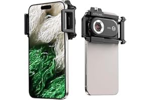 APEXEL Phone Microscope Lens, PhoneMicro 5 Series 100X Phone Micro Lens for Android/iPhone With LED Light/CPL/Universal Clip, Mini Pocket Microscope, Smartphone Camera Attachment for iPhone & Android.