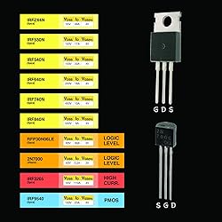 EEEEE 10 Values 70 Pcs Logic Level PMOS NMOS Kit