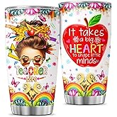 JENOIS Steel Coffee For Gift Women Music Cups Tumblers Stainless Teachers Pack, Teacher Gifts, Tumbler 20 Oz With Lid And Straw, Teacher Appreciation