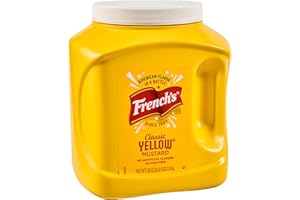 French's Classic Yellow Mustard, 105 oz - One 105 Ounce Bulk Container of Tangy and Creamy Yellow Mustard Perfect for Professional Use or for Refillable Containers at Home
