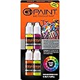 G-Paint Bike Paint - Touch-Up Paint Kit for Scratched or Chipped Frames - 4 Pack of 10ml Bottles - Yellow/Lime/Orange/Magenta. Mix to Color Match. Includes Applicator Brush