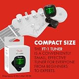 Fender FT-1 Pro Clip-On Tuner Gen 2 for Electric Acoustic Bass Ukulele Black view 4